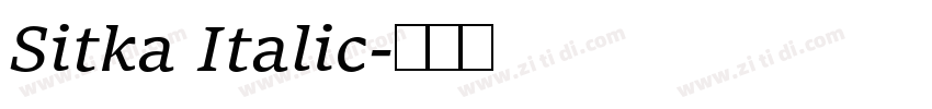 Sitka Italic字体转换 Sitka Italic字体转换